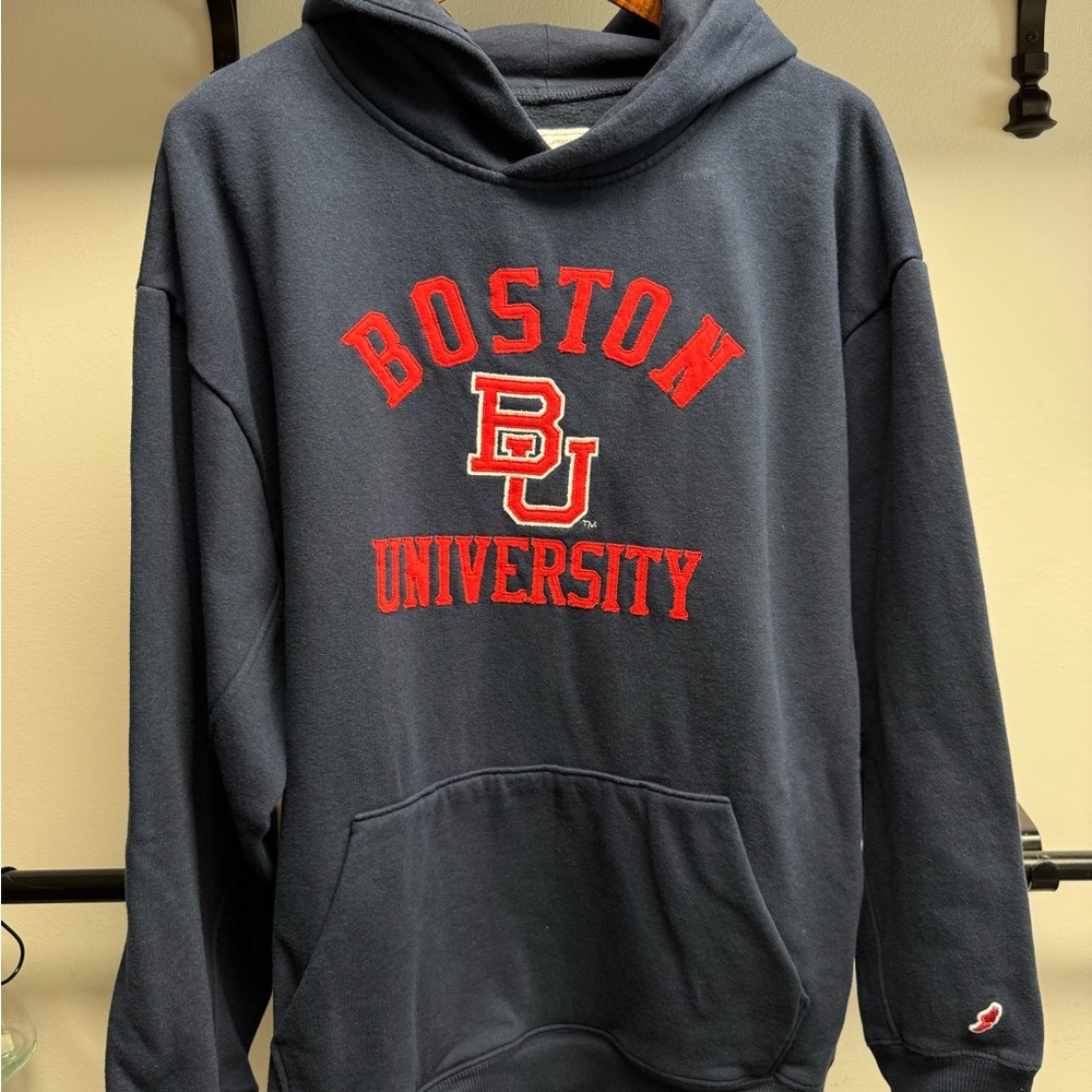 Mens LEAGUE navy Boston University Terriers L2-19 1991 Hoodie